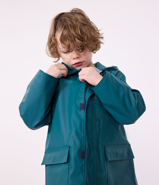 Children's/boys’ iconic raincoat DRAGONFLY green