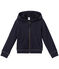 Girl's zippered sweatshirt with hood SMOKING blue