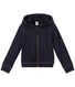 Girl's zippered sweatshirt with hood