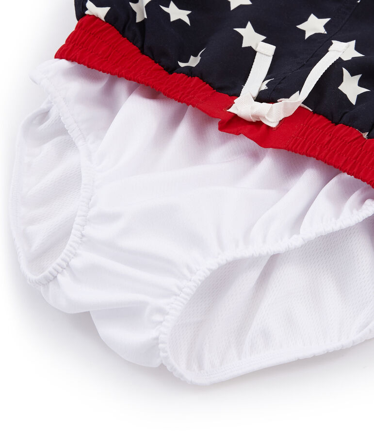 Boys' Beach Shorts SMOKING blue/MARSHMALLOW white