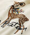 Girl's long-sleeved tee with motif COQUILLE beige/FROUFROU red
