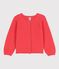 Girls' Cotton Cardigan JUPITER orange