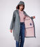 Women's long raincoat in two colours THUYA green