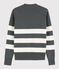 Women's Navy Cotton Pullover ORAGE grey/MARSHMALLOW white