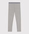 Girls' jeggings in cotton with elastane CHATON CHINE grey