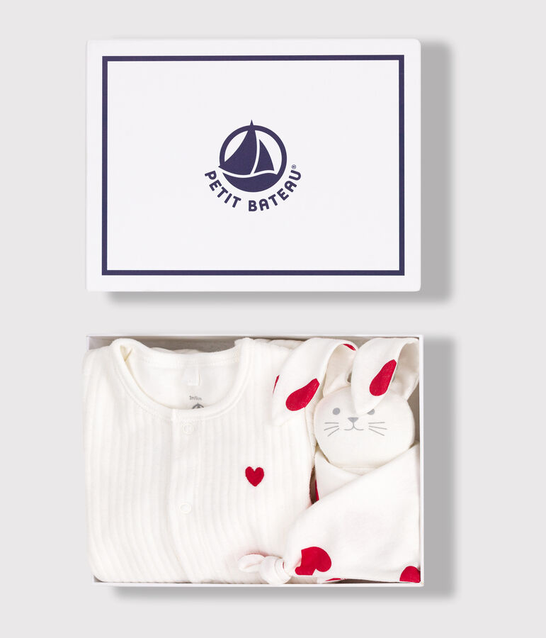 Newborn baby gift set in velvet variante 1