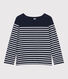 Women's long-sleeved cotton Breton top
