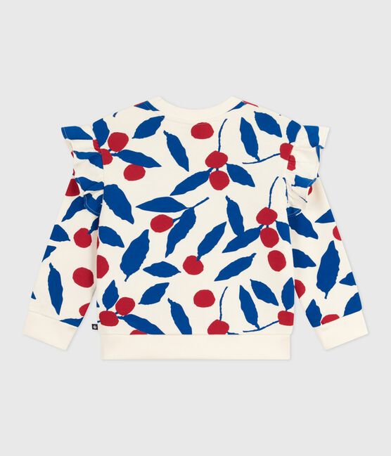 Children's printed cotton sweatshirt MILK /MULTICO