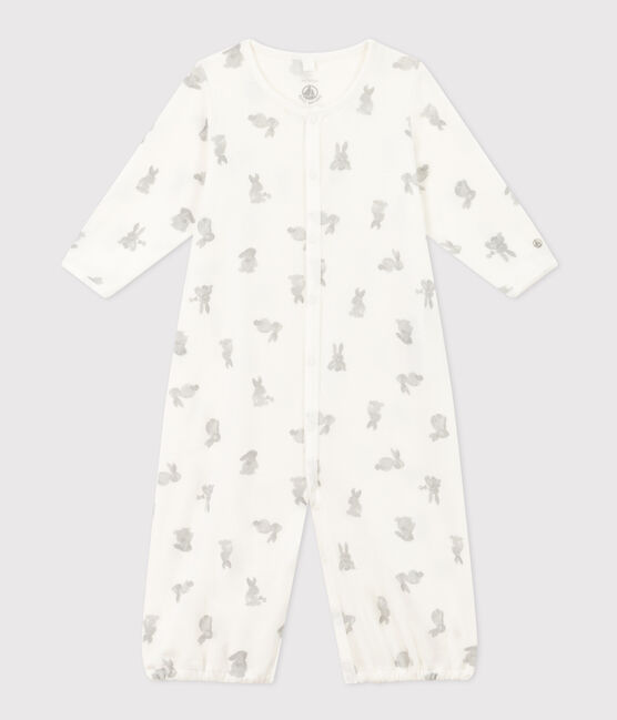 Cotton Jumpsuit/Sleeping Bag MARSHMALLOW white/GRIS grey