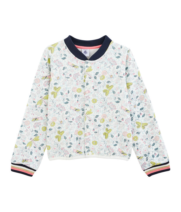Girls' Cardigan white/multicolor