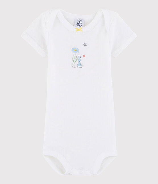 Baby Girls' Short-Sleeved Bodysuit ECUME white