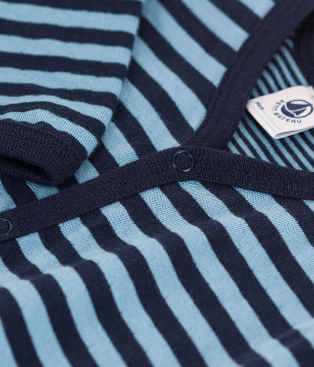 Boys' Stripy Tube Knit Pyjamas blue/blue