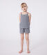 Children's short stripy strappy pyjamas
