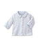 Unisex baby padded reversible milleraies jacket  FRAICHEUR blue/ECUME white