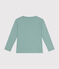 Children's long-sleeved rib knit unisex t-shirt PAUL green