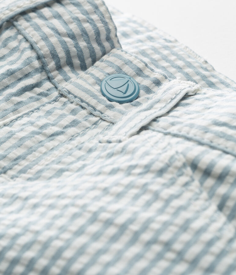 Baby boys' striped trousers blue/white