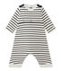Baby boys' striped all-in-one