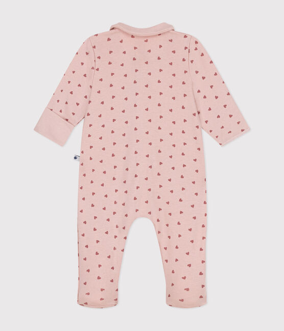 Babies' printed cotton pyjamas SALINE pink/ROSEWOOD