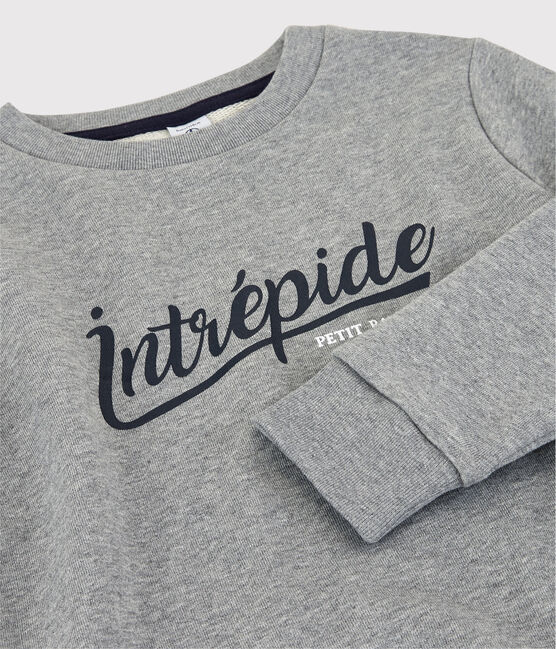 Boys' Fleece Sweatshirt SUBWAY CHINE grey
