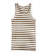 Women's vest top in heritage striped rib