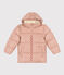 Girls' puffer jacket with fold-out hood VINTAGE /MULTICO