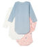 Baby Girls' Long-Sleeved Bodysuit - 3-Piece Set variante 1
