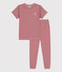 Children's Unisex Pinstriped Short-Sleeved Cotton Pyjamas