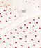 Babies' Patterned Cotton Outfit MARSHMALLOW white/PEPS red