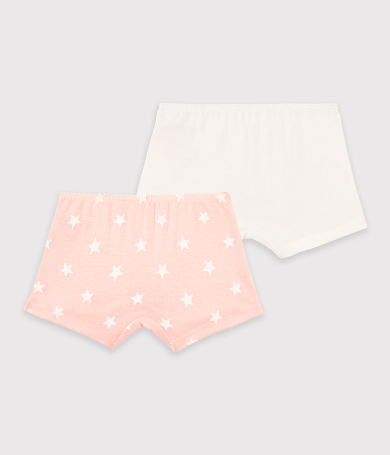 Girls' Star Print Cotton Hipsters - 2-Pack multicolor