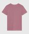 Women's Iconic short-sleeved cotton T-shirt AMARANTE red/MARSHMALLOW