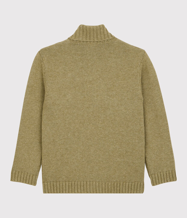 Boys' Wool/Cotton Cardigan beige/multicolor