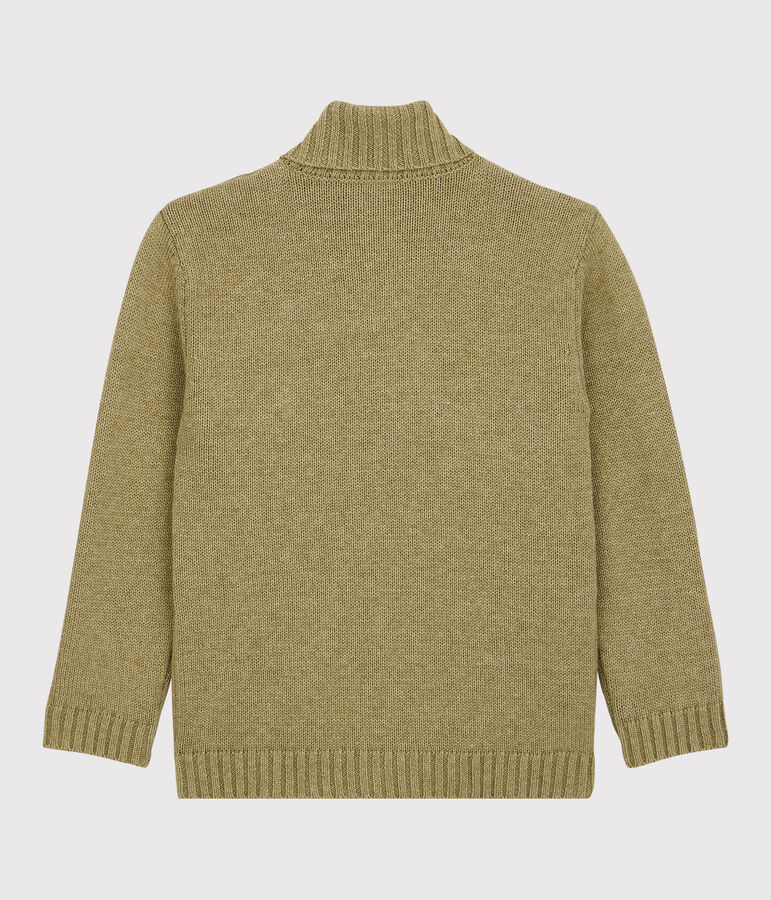 Boys' Wool/Cotton Cardigan beige/multicolor