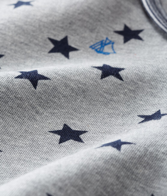 Baby Boys' Long-Sleeved Printed T-Shirt SUBWAY grey/SMOKING CN blue