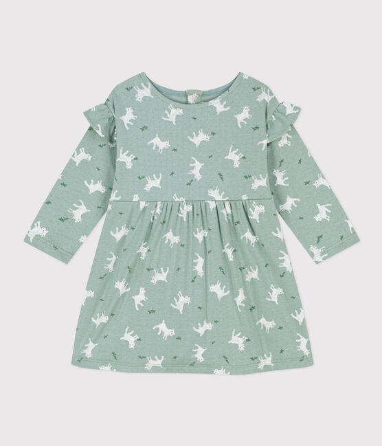 Babies' Long-Sleeved Patterned Tube Knit Dress PAUL /MULTICO