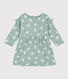 Babies' Long-Sleeved Patterned Tube Knit Dress
