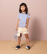 Girls' Striped Cotton T-Shirt