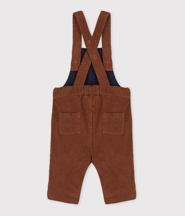 Babies' Large Corduroy Dungarees brown