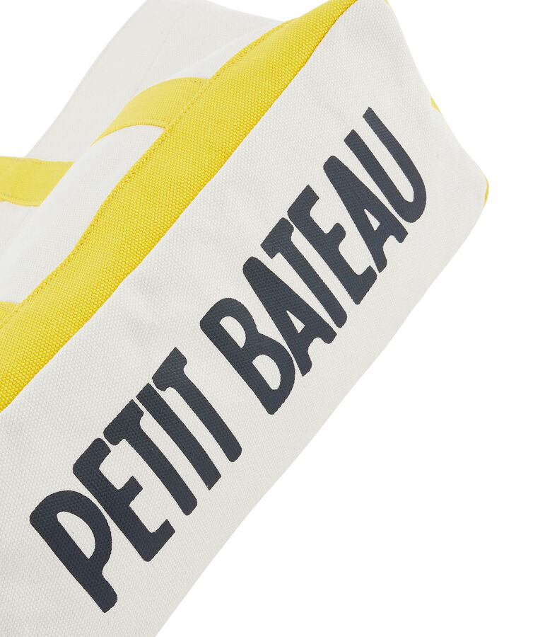 Shopping bag white/yellow