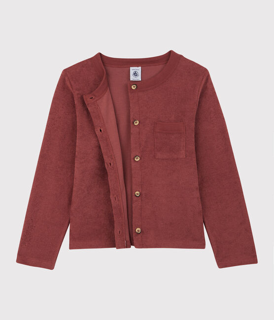 Girls' Terry Cardigan OMBRIE brown