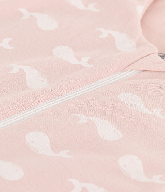 Pink whale 2 TOG cotton sleeping bag SALINE /MARSHMALLOW