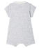 Babies Short Ribbed Bodyjama POUSSIERE grey/MARSHMALLOW white