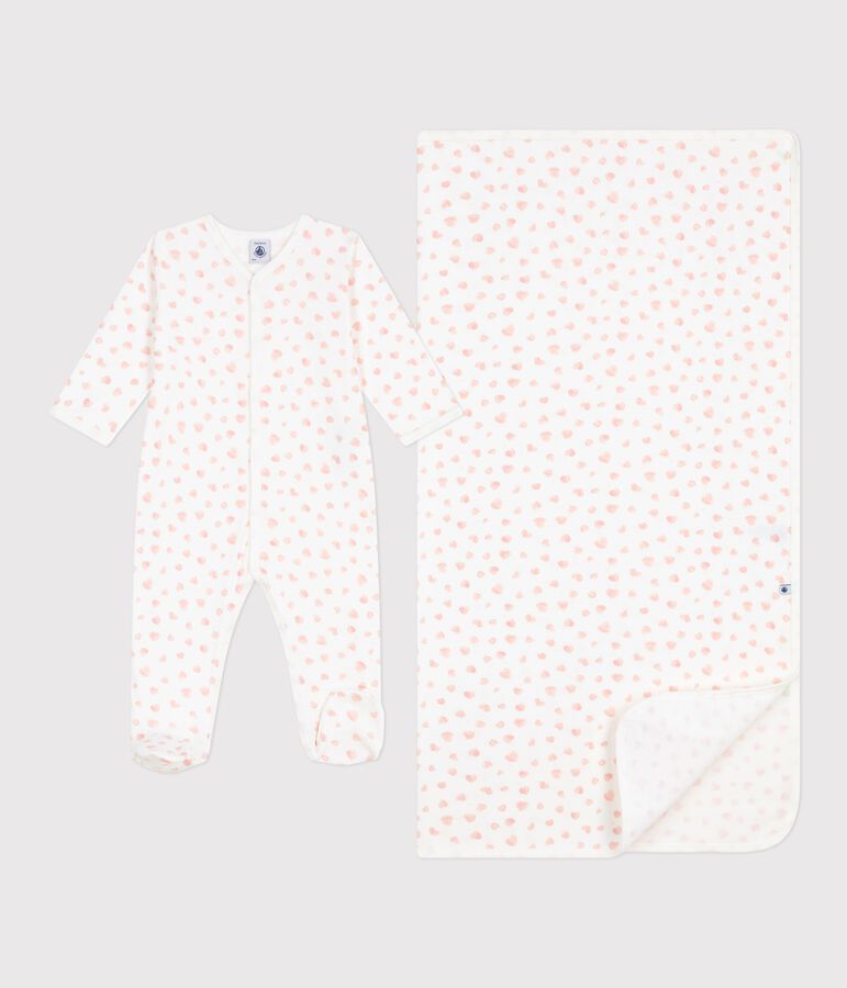Babies' floral-print cotton gift set multicolor