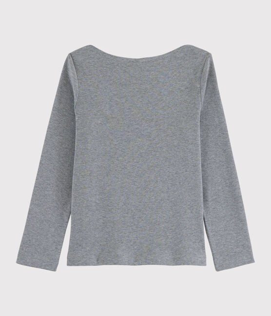 Girls' Screen Printed T-Shirt SUBWAY CHINE grey