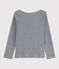 Girls' Screen Printed T-Shirt SUBWAY CHINE grey