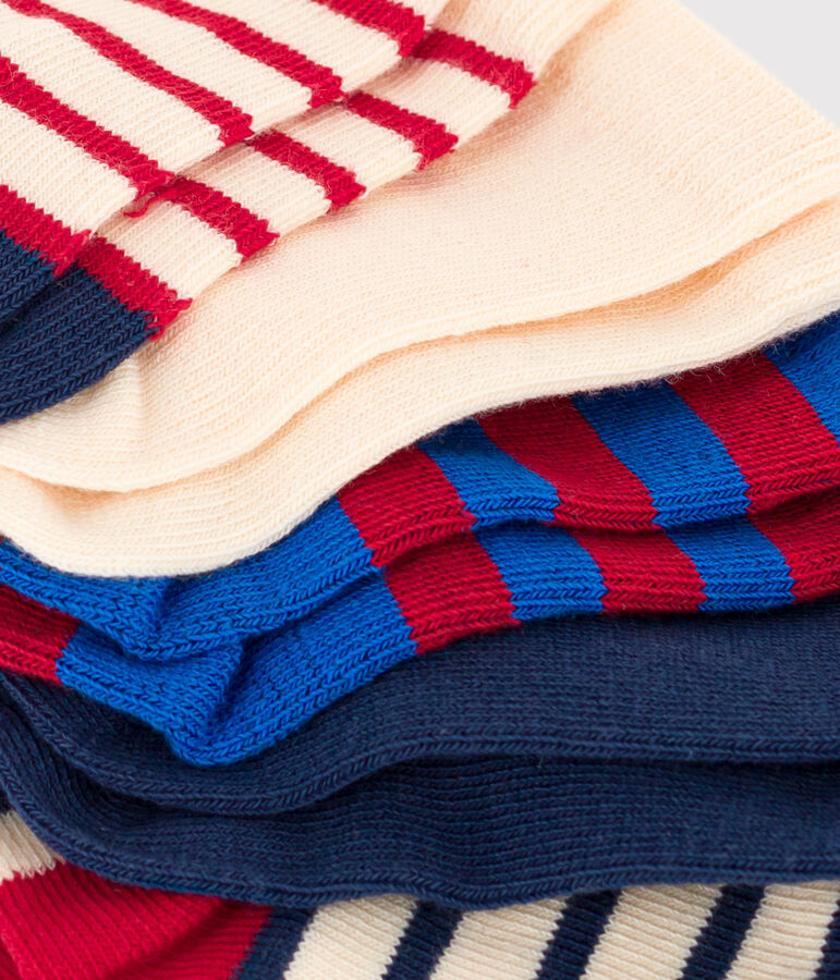 Babies' Cotton Jersey Striped Socks - 5-Pack multicolor