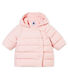 Baby girl's padded microfibre jacket