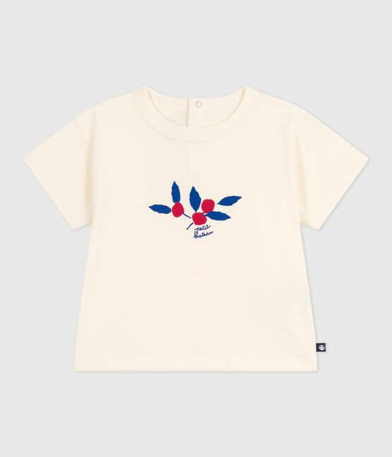 Babies' long-sleeved T-shirt with a heart design MILK /MULTICO