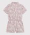Children's short cotton jumpsuit blue/multicolor