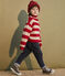 Boys' Stripy Wool/Cotton Pullover TRENCH /STOP