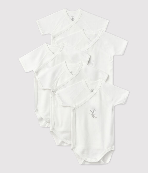 Babies' Organic Cotton Bodysuits - 5-Pack multicolor